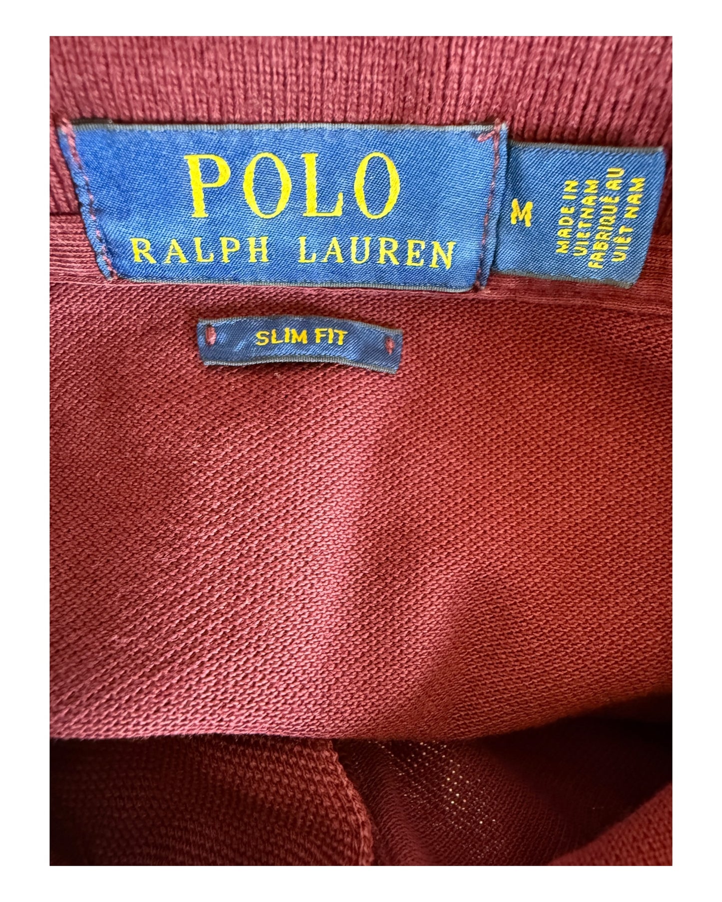 Polo Ralph Lauren Poloshirt bordeauxrot Größe M