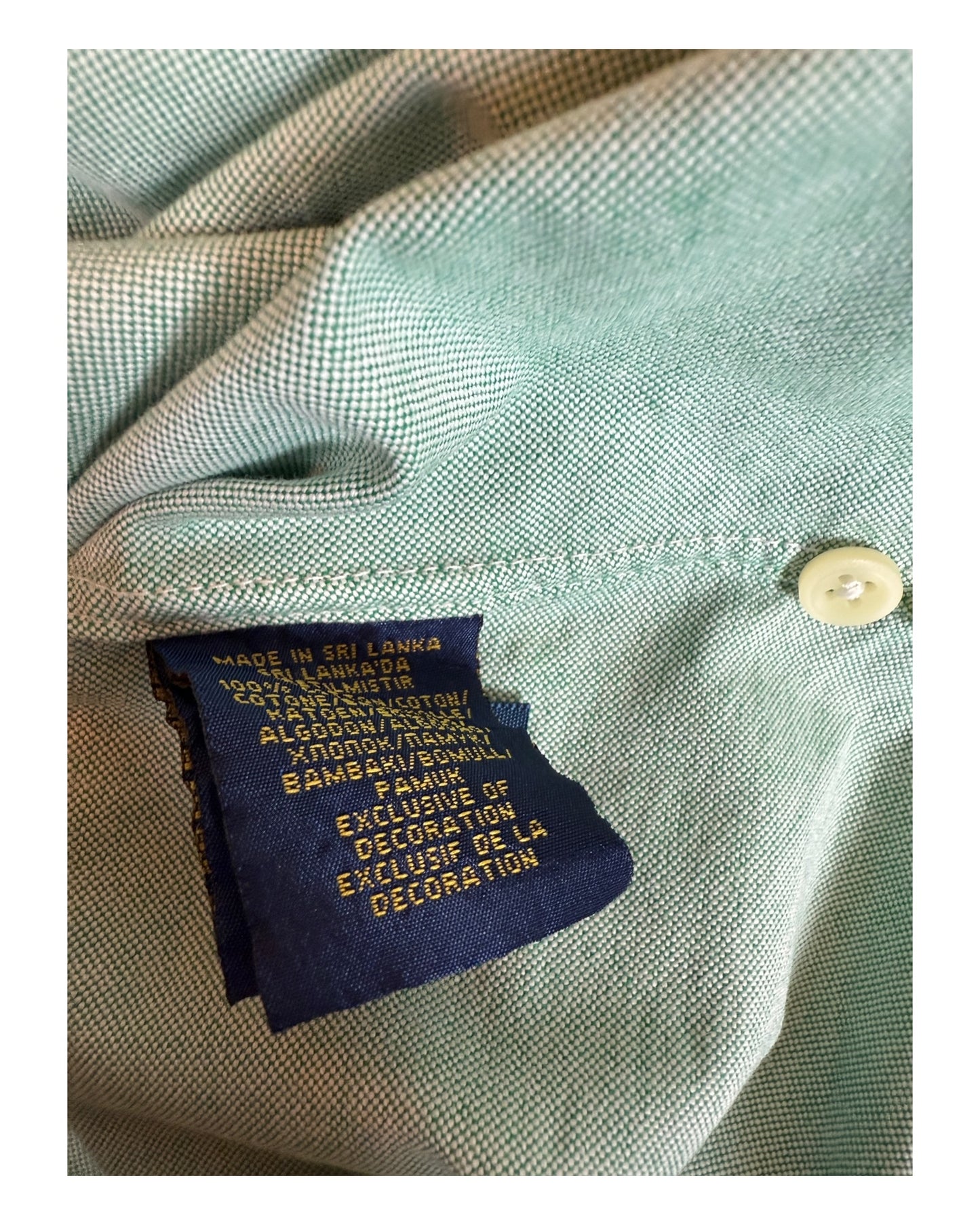 Polo Ralph Lauren Oxford Bluse grün Größe M