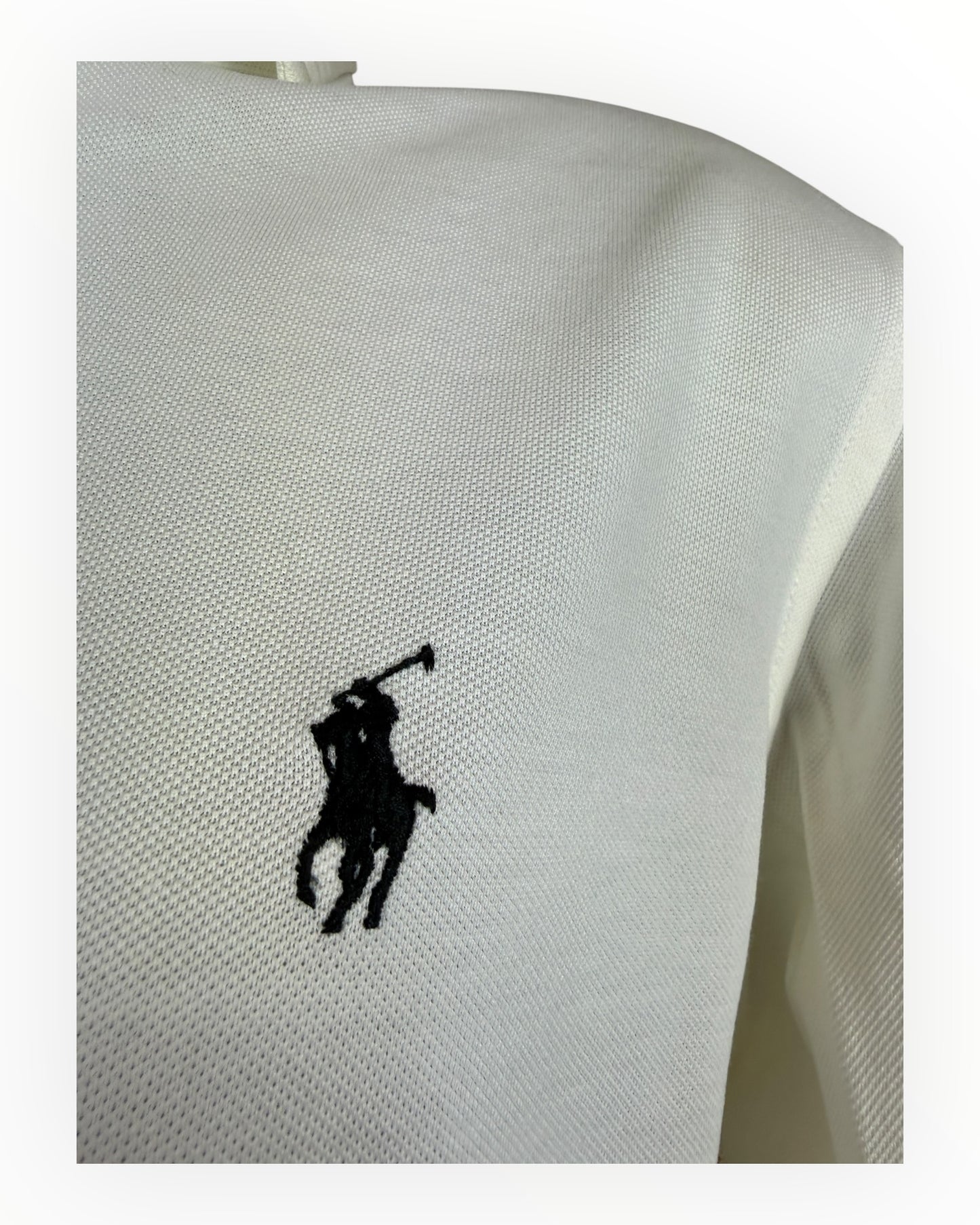 Polo Ralph Lauren Knit Oxfordhemd weiß Größe M