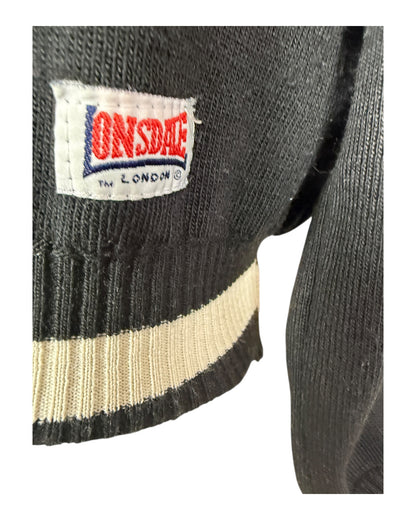 Lonsdale Strickjacke schwarz Größe M