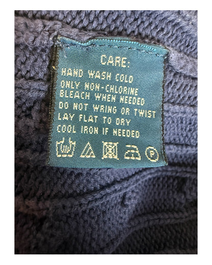 Polo Ralph Lauren Zopfmuster Pullover marineblau Größe S