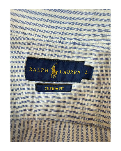 Polo Ralph Lauren Oxford Bluse blau weiß gestreift Größe L