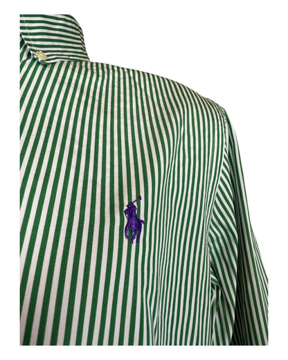 Polo Ralph Lauren Hemd grün weiß gestreift Größe M