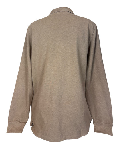 Polo Ralph Lauren langärmliges Poloshirt braun Größe L