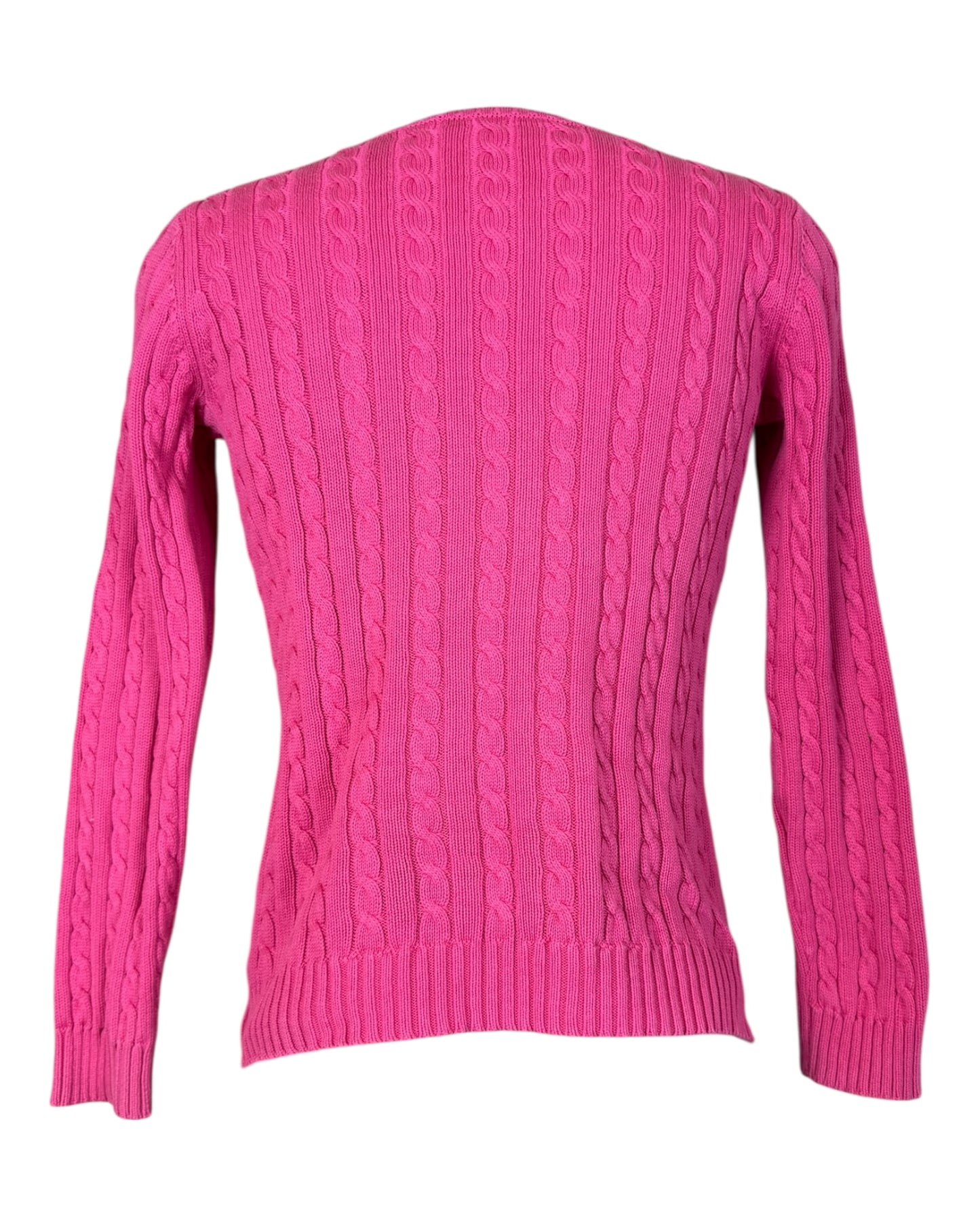 Polo Ralph Lauren Zopfmuster Pullover pink Größe S