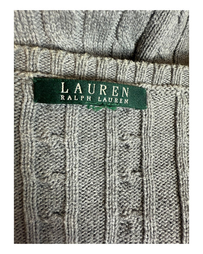 Polo Ralph Lauren Zopfmuster Pullover grau Größe M