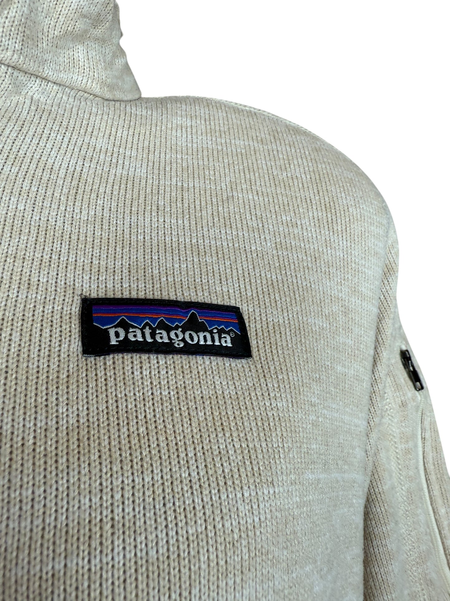 Patagonia Fleece Half Zip Pullover beige Größe XL