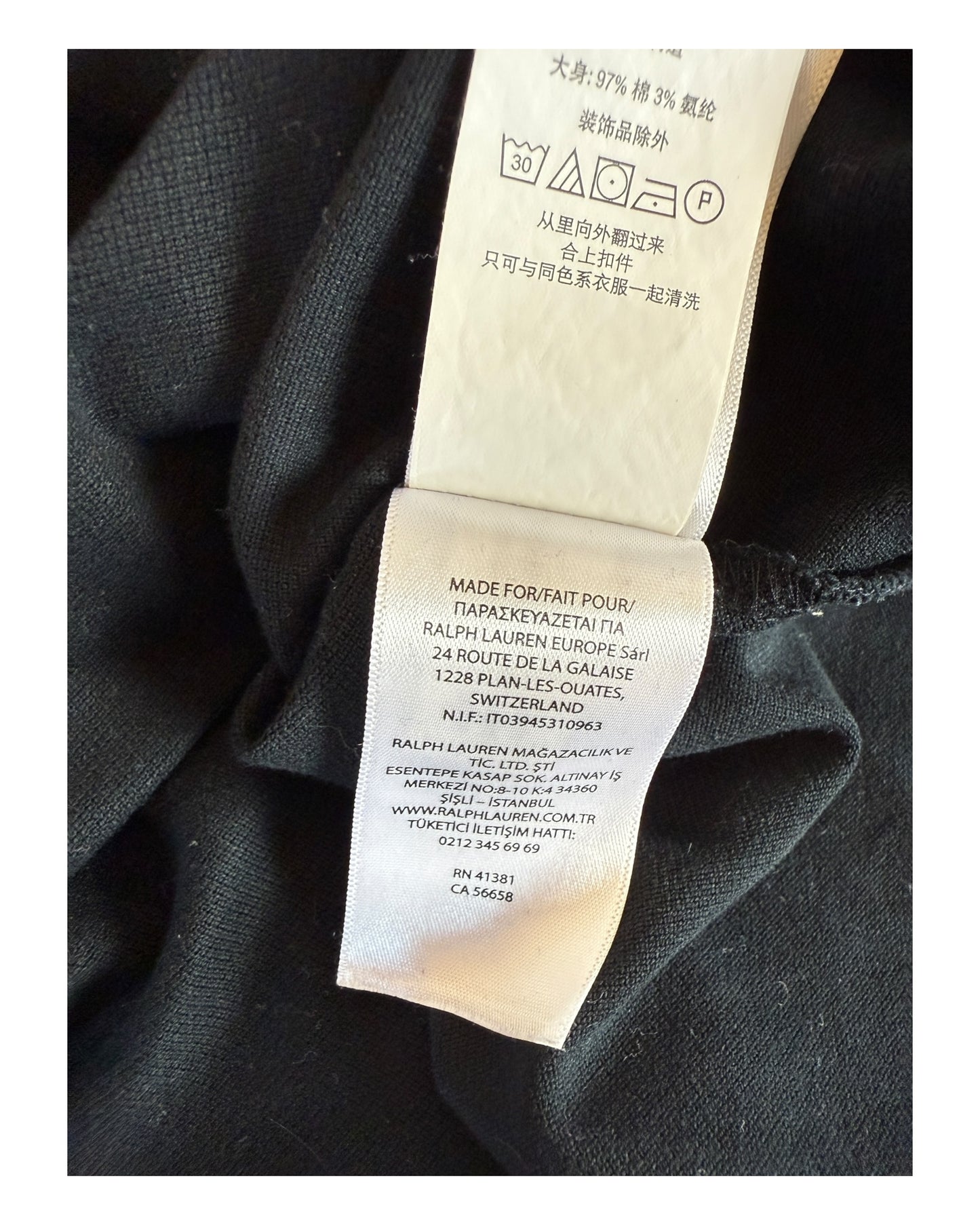 Polo Ralph Lauren Poloshirt schwarz Größe L