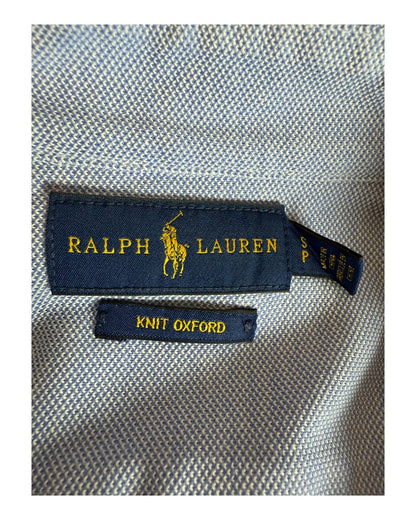 Polo Ralph Lauren Knit Oxford Bluse hellblau Größe S