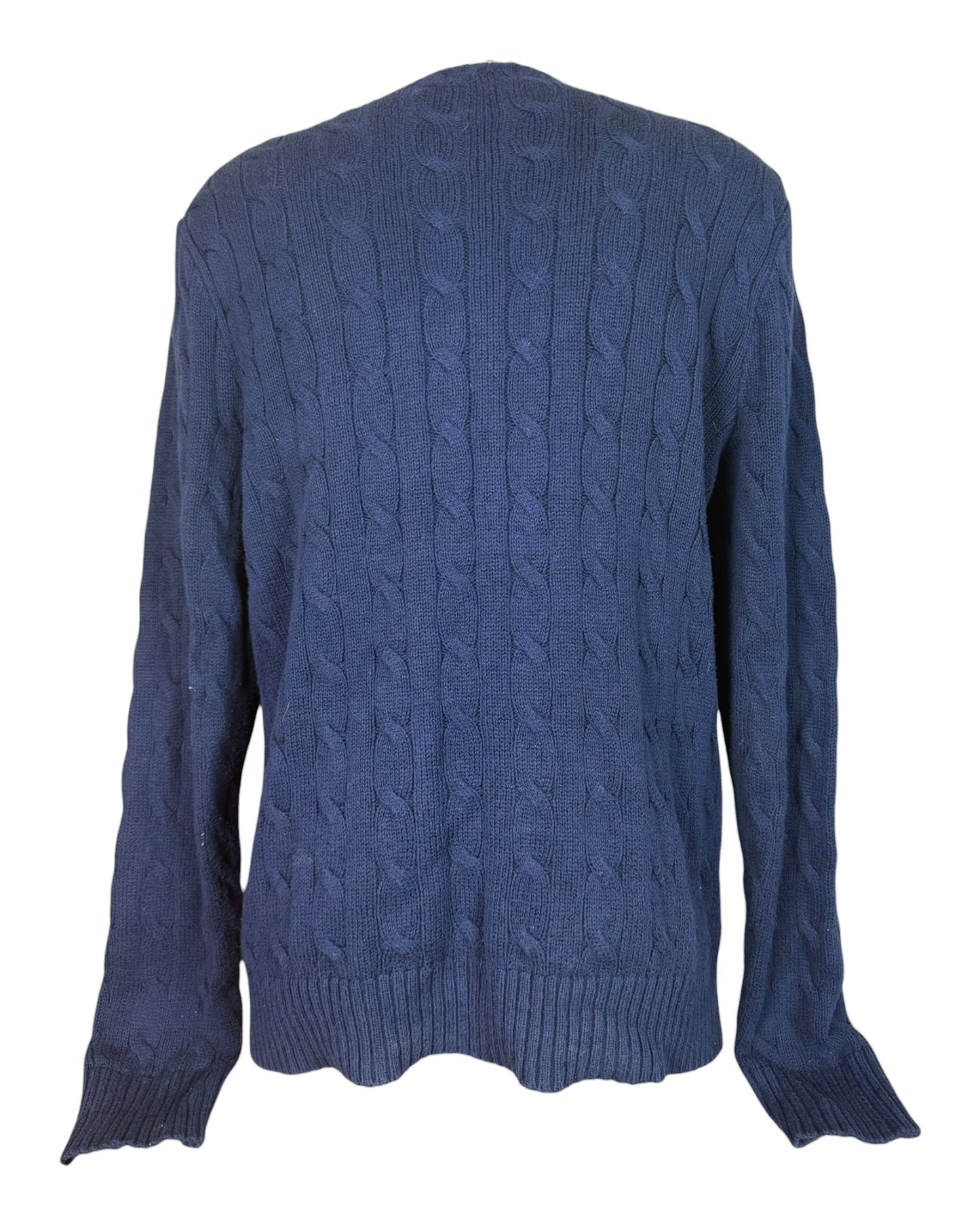 Polo Ralph Lauren Zopfmuster Pullover marineblau Größe M