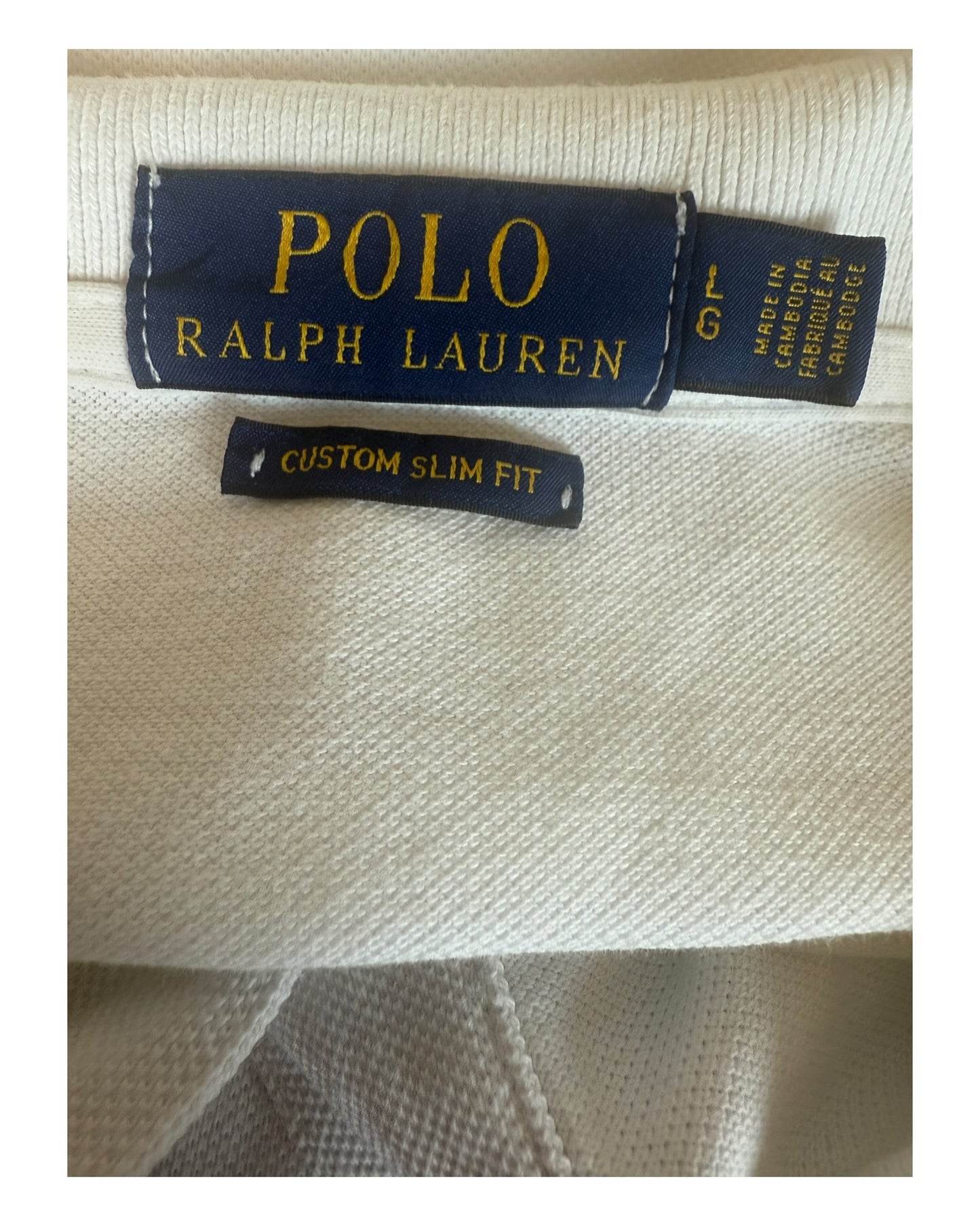Polo Ralph Lauren Poloshirt weiß Größe L
