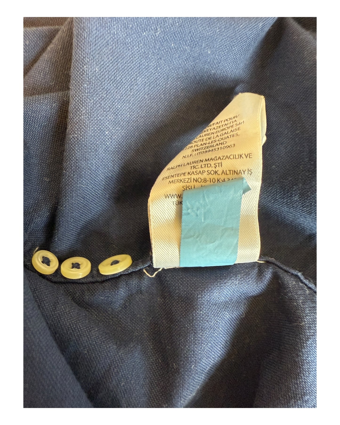 Polo Ralph Lauren Oxfordhemd marineblau Größe L