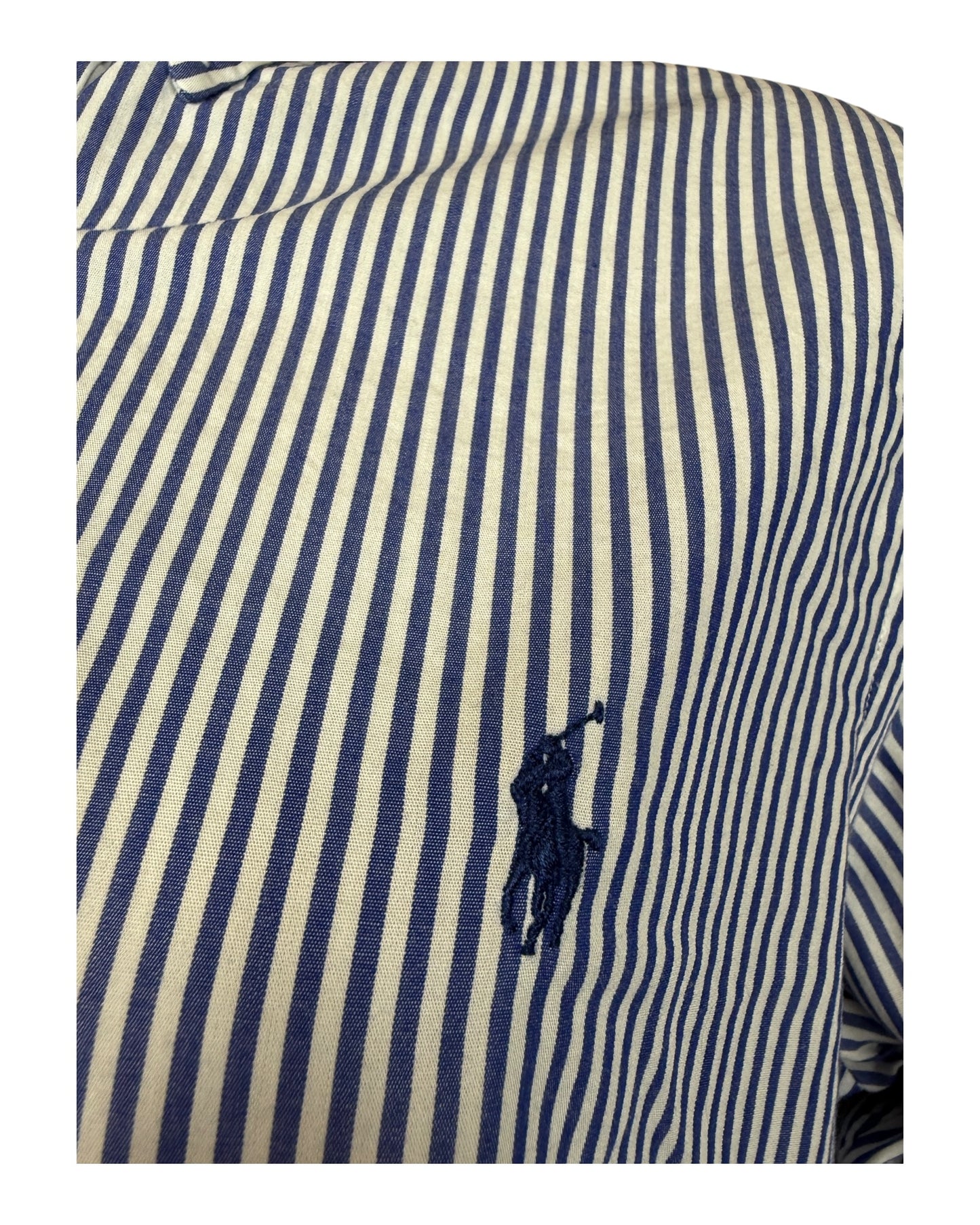 Polo Ralph Lauren Hemd blau weiß gestreift Größe M