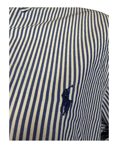 Polo Ralph Lauren Hemd blau weiß gestreift Größe M
