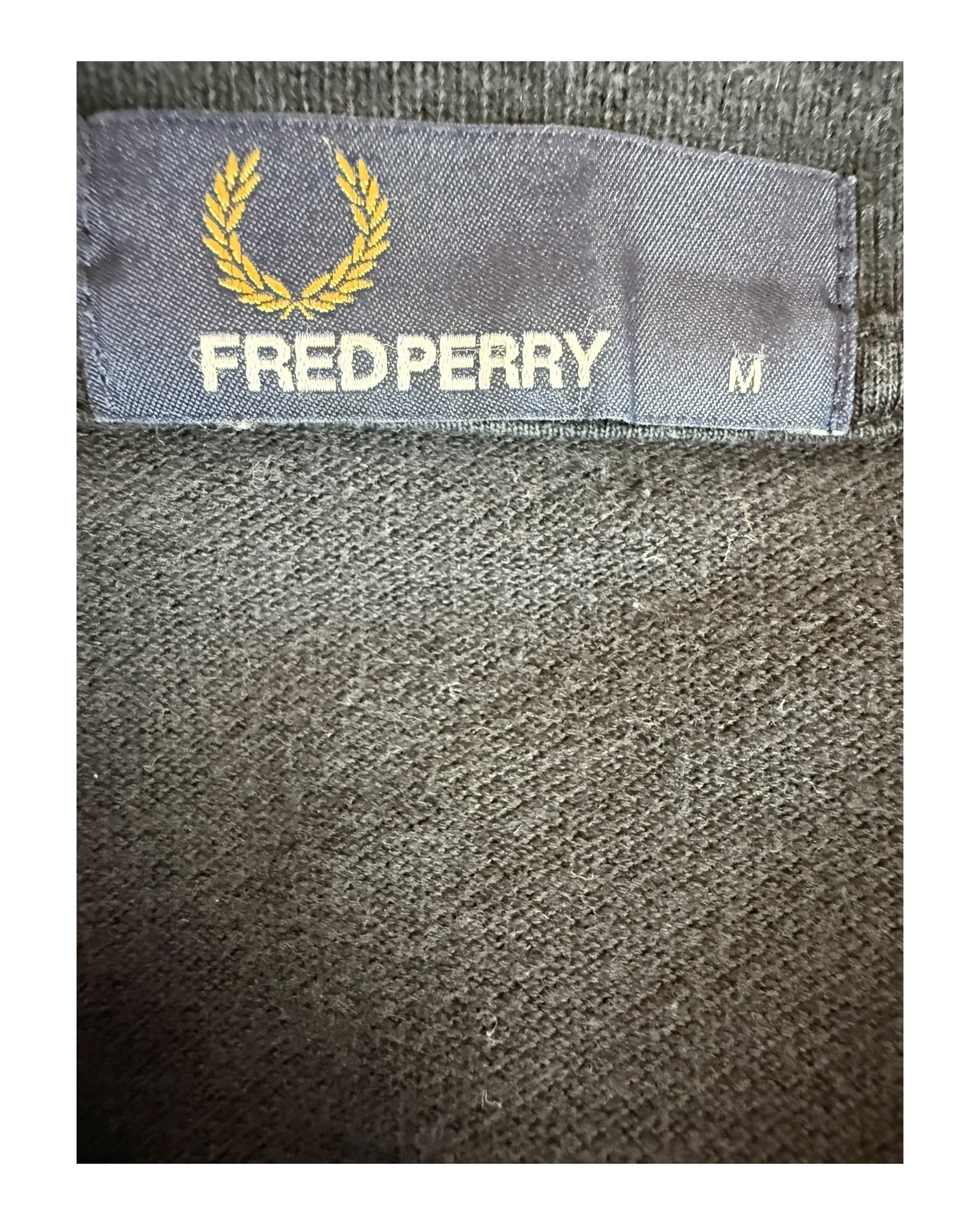 Fred Perry Poloshirt schwarz Größe M