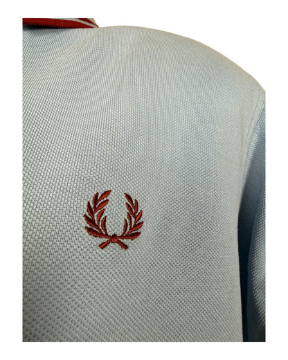 Fred Perry Poloshirt hellblau Größe L