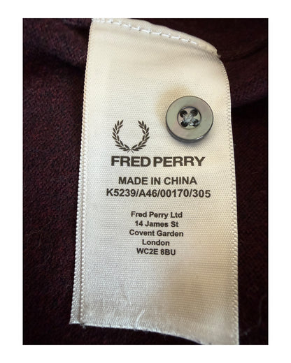 Fred Perry Poloshirt bordeauxrot Größe M
