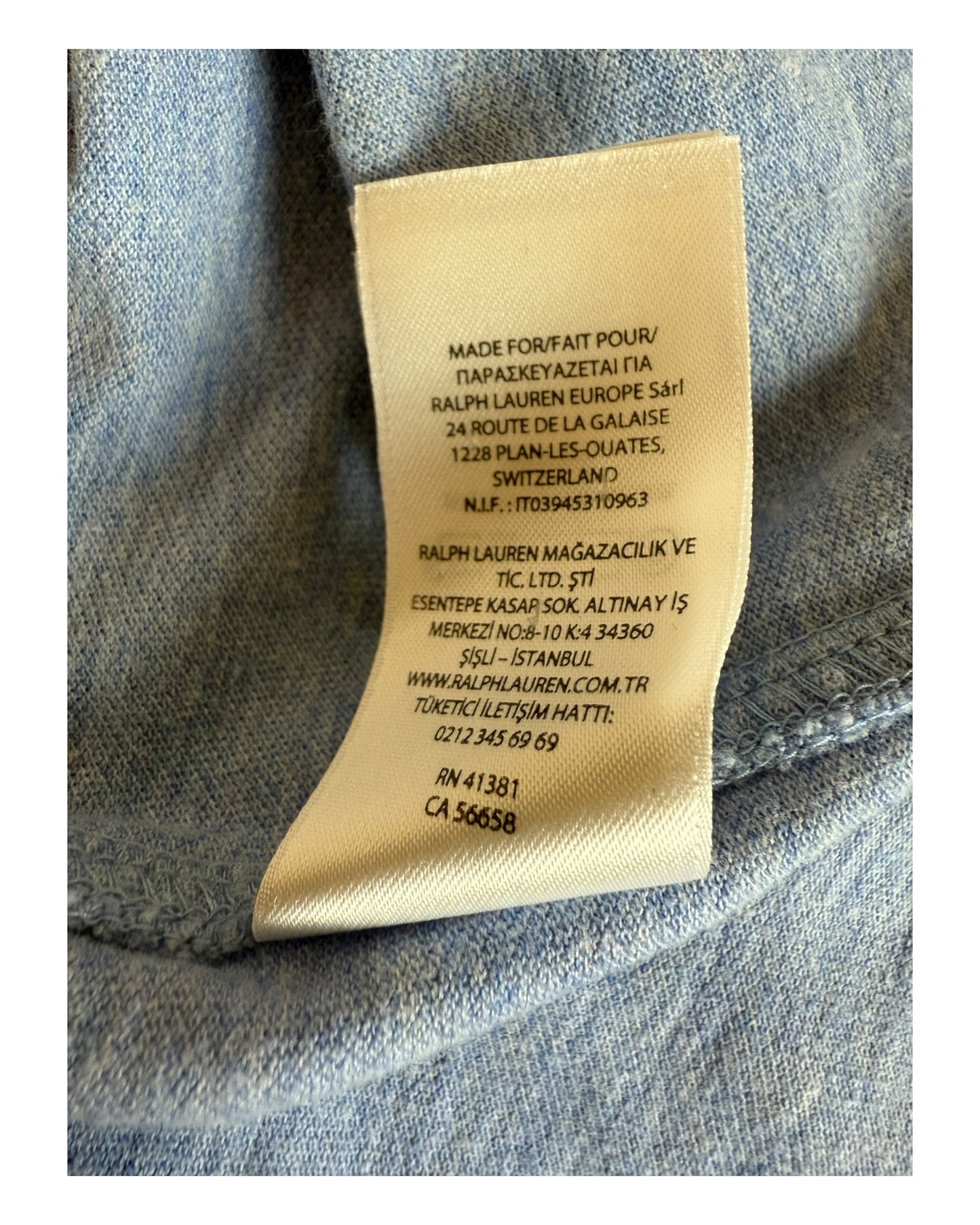 Polo Ralph Lauren Hemd hellblau Größe M