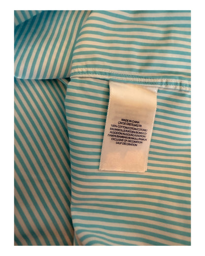 Polo Ralph Lauren Hemd türkis weiß gestreift Größe M
