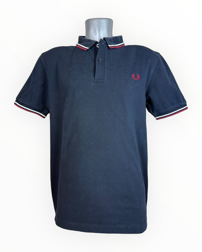 Fred Perry Poloshirt marineblau Größe L