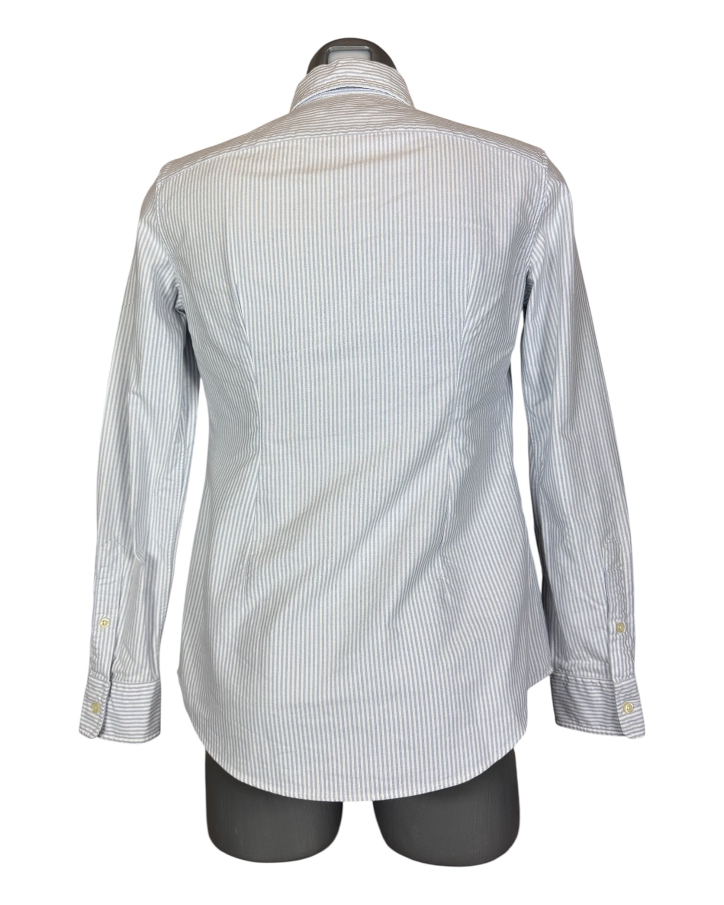 Polo Ralph Lauren Oxford Bluse hellblau weiß gestreift Größe S