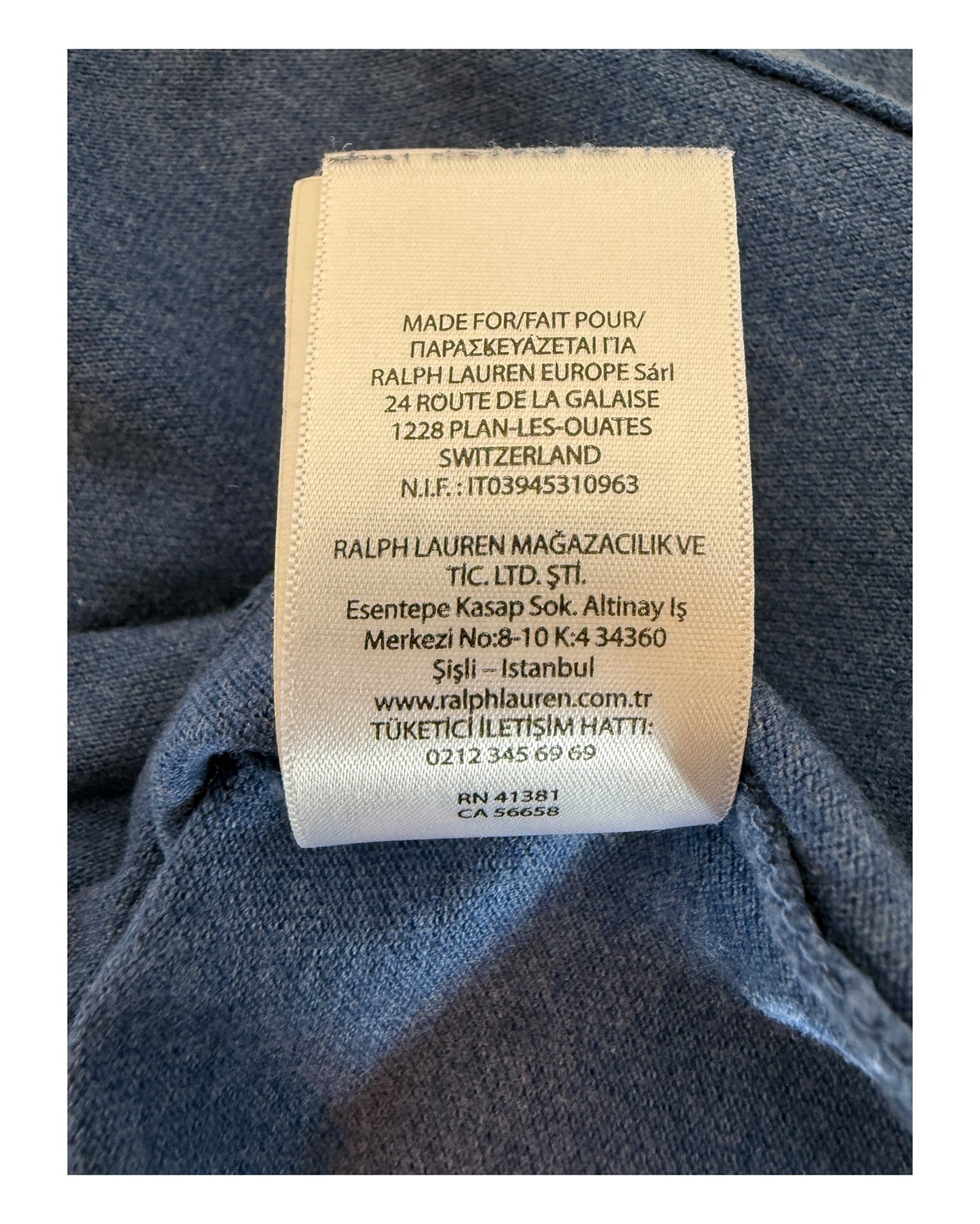 Polo Ralph Lauren Poloshirt blau Größe M