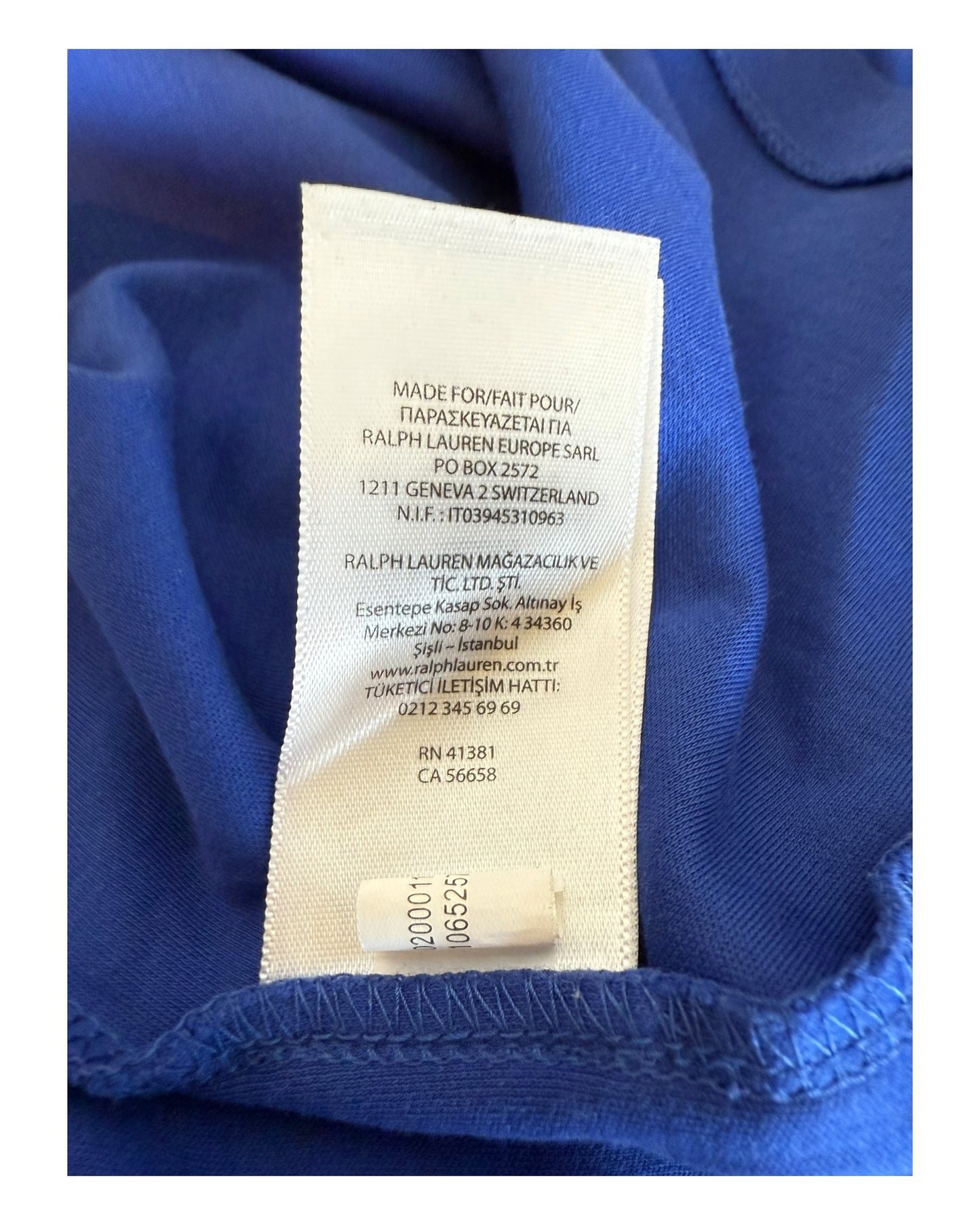 Polo Ralph Lauren Poloshirt blau Größe M
