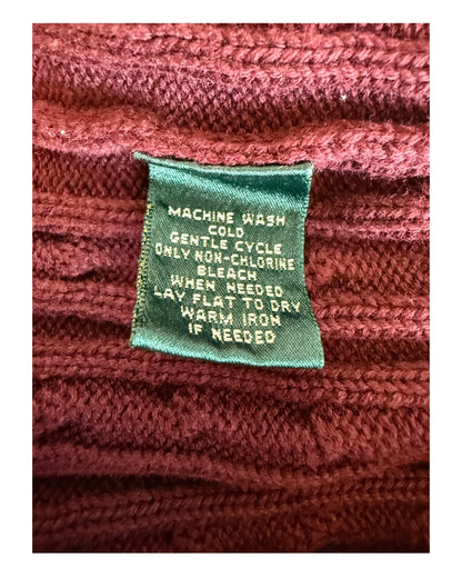 Polo Ralph Lauren Zopfmuster Pullover rot Größe M