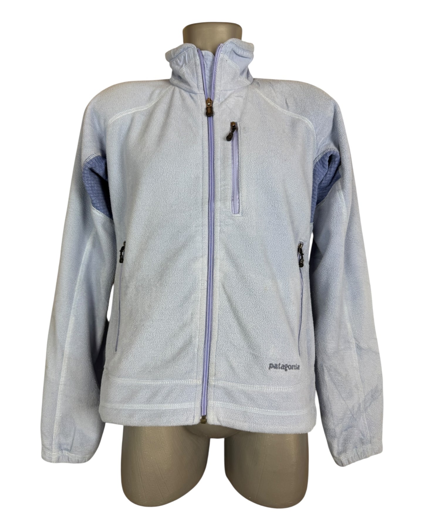 Patagonia Fleece Jacke hellblau Größe M
