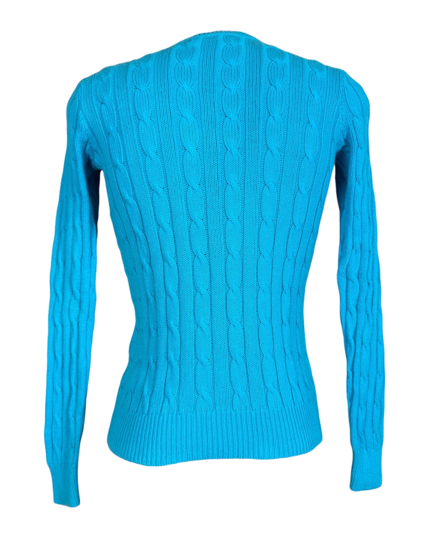 Polo Ralph Lauren Zopfmuster Pullover türkis Größe S