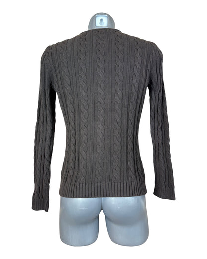 Polo Ralph Lauren Zopfmuster Pullover braun Größe M