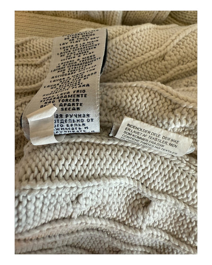 Polo Ralph Lauren Zopfmuster Cardigan creme Größe M