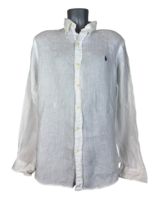 Polo Ralph Lauren Leinenhemd weiß Größe L