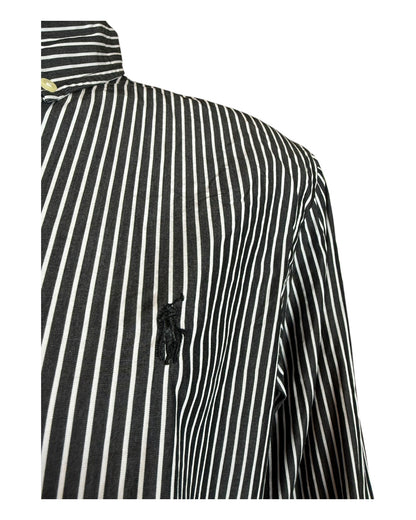 Polo Ralph Lauren Hemd schwarz weiß gestreift Größe M