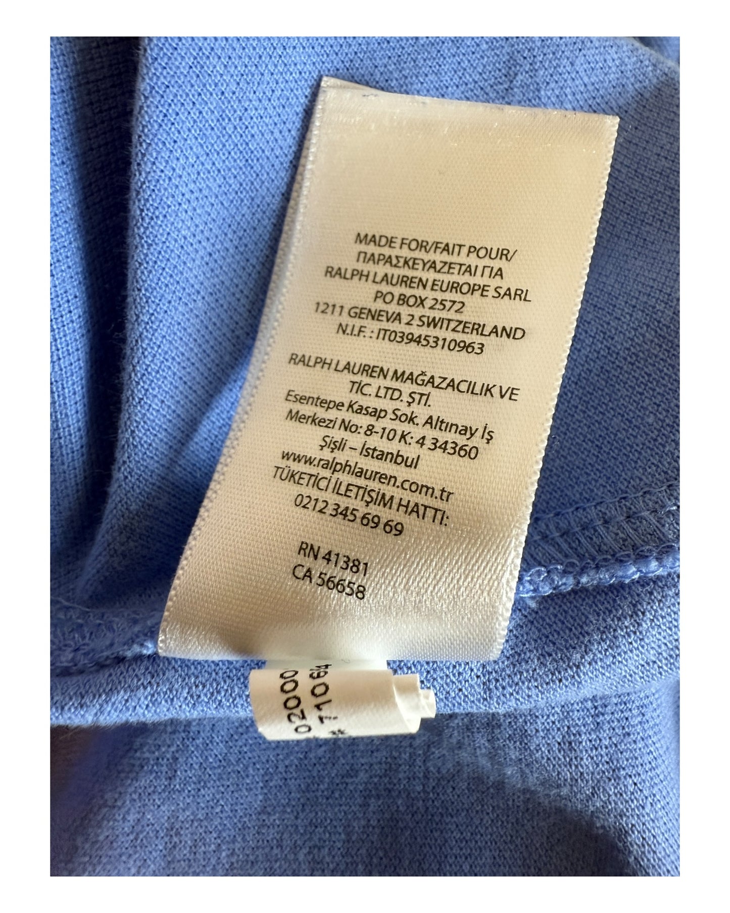 Polo Ralph Lauren Hemd hellblau Größe M