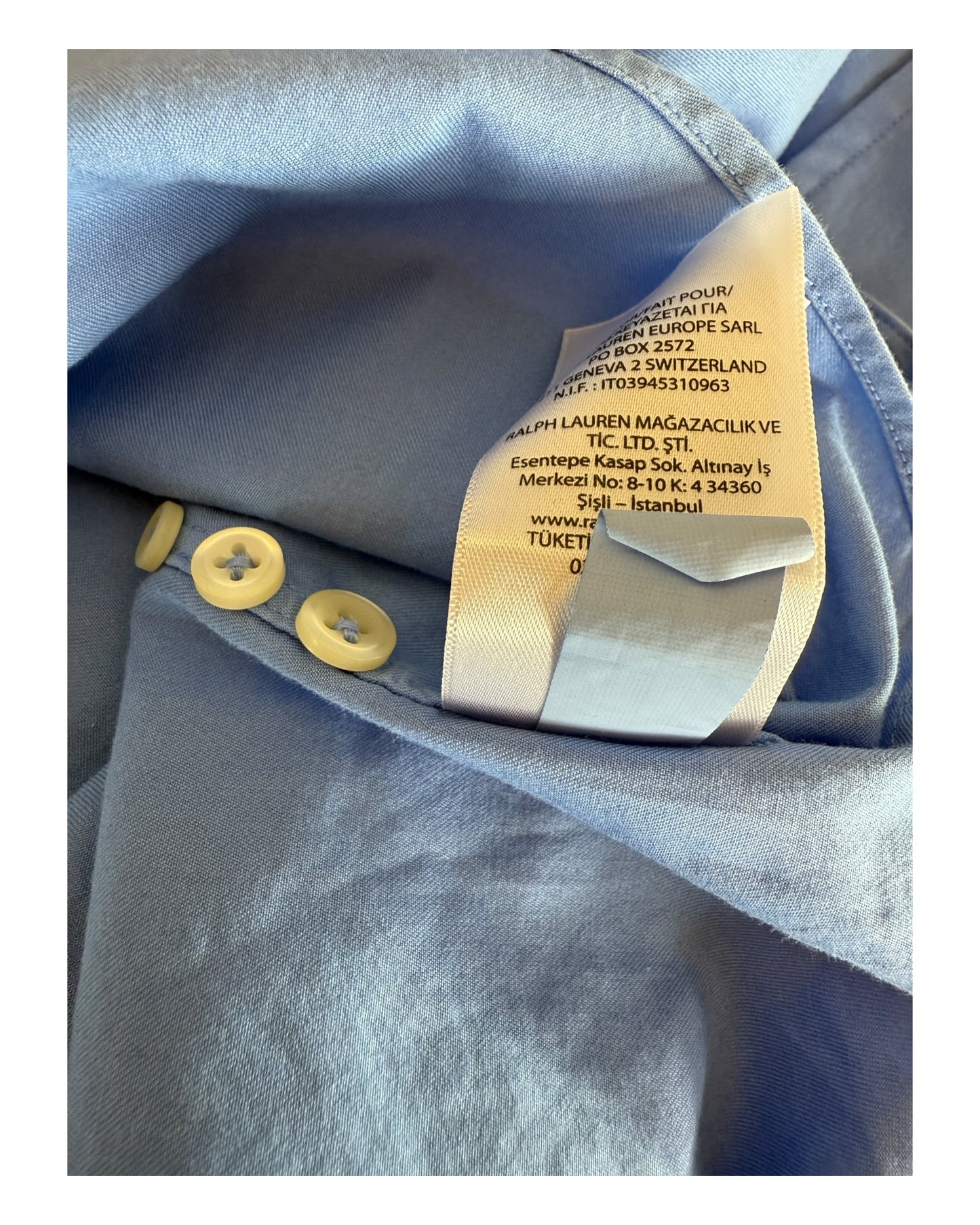 Polo Ralph Lauren Hemd blau Größe M