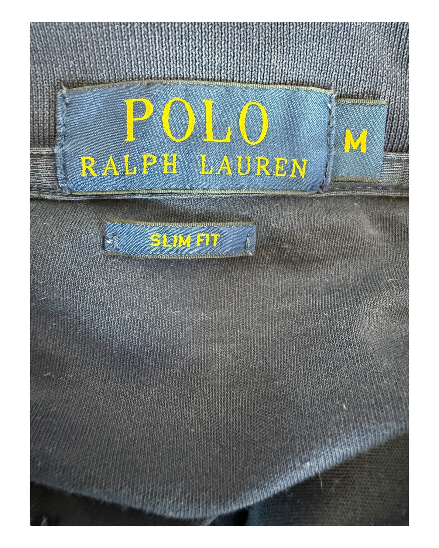 Polo Ralph Lauren Poloshirt schwarz meliert Größe M