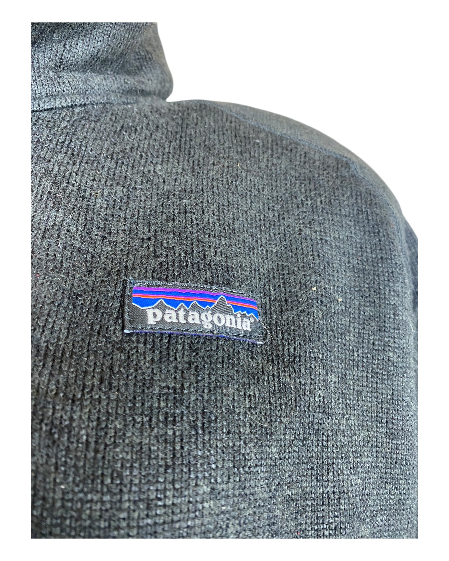 Patagonia Fleece Half Zip Pullover schwarz Größe XL