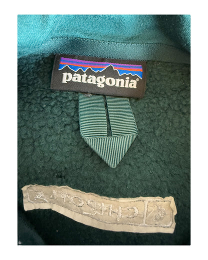 Patagonia Fleece Jacke kobaltgrün Größe L