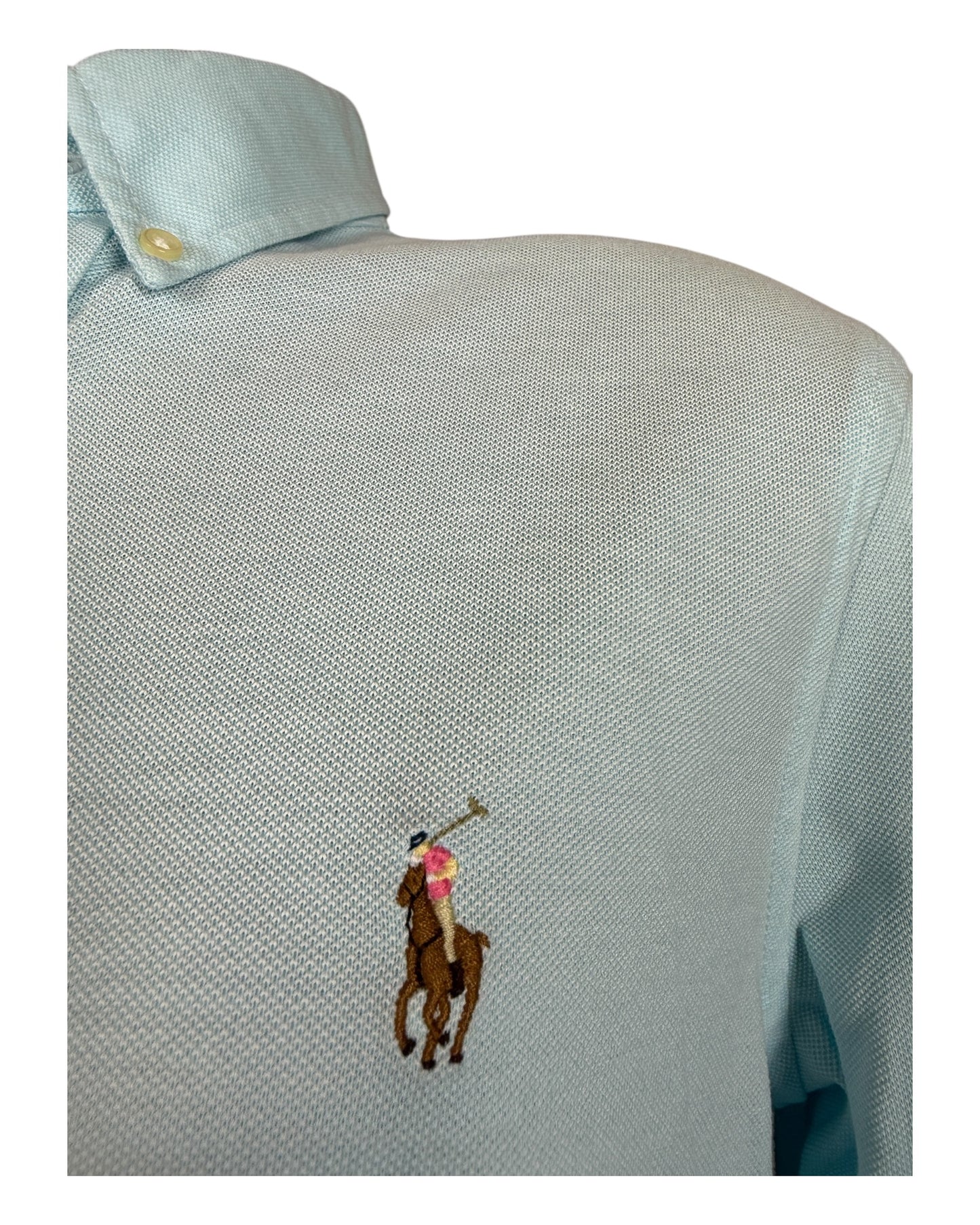 Polo Ralph Lauren Knit Oxfordhemd türkis Größe M