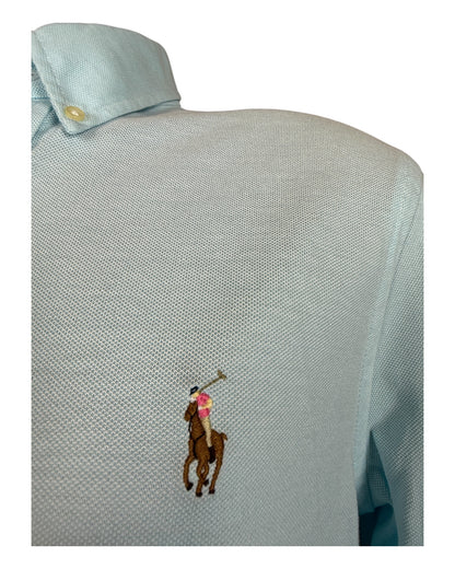 Polo Ralph Lauren Knit Oxfordhemd türkis Größe M