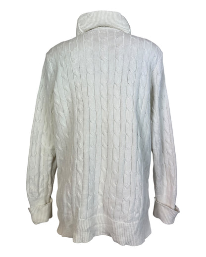 Polo Ralph Lauren Rollkragenpullover weiß Größe XL