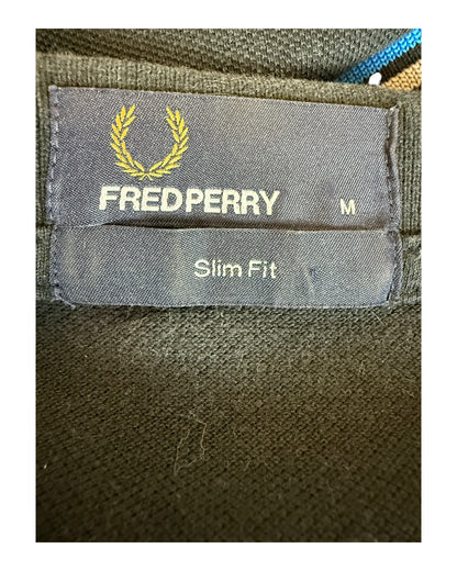 Fred Perry Poloshirt schwarz Größe M