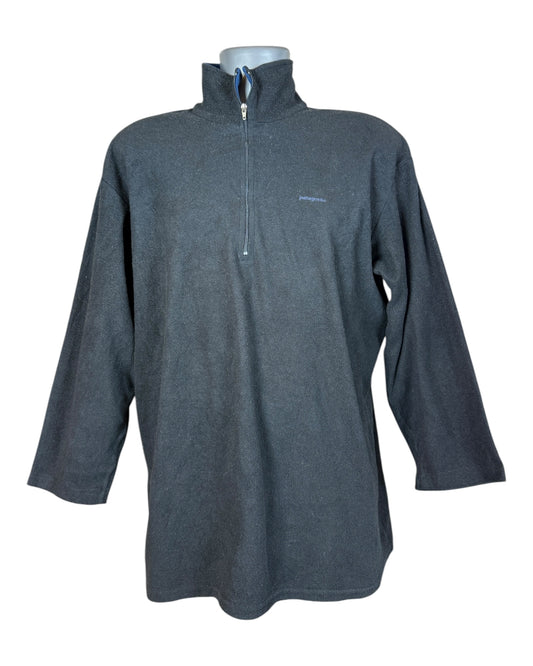 Patagonia Fleece Half Zip Pullover schwarz Größe XL
