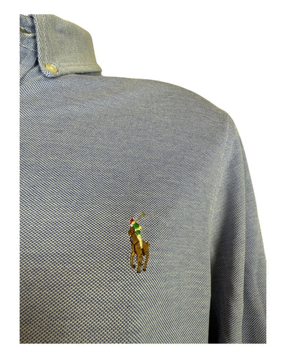 Polo Ralph Lauren Knit Oxfordhemd hellblau Größe L