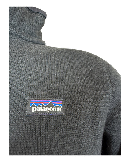 Patagonia Fleece Half Zip Pullover schwarz Größe S