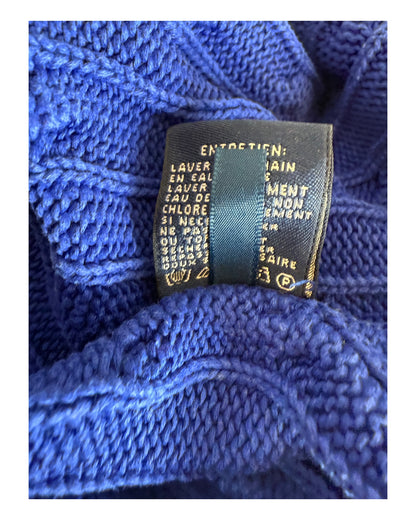 Polo Ralph Lauren Zopfmuster Pullover royalblau Größe M