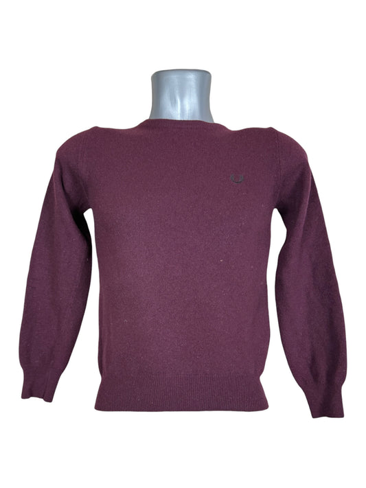 Fred Perry Pullover bordeauxrot Größe M