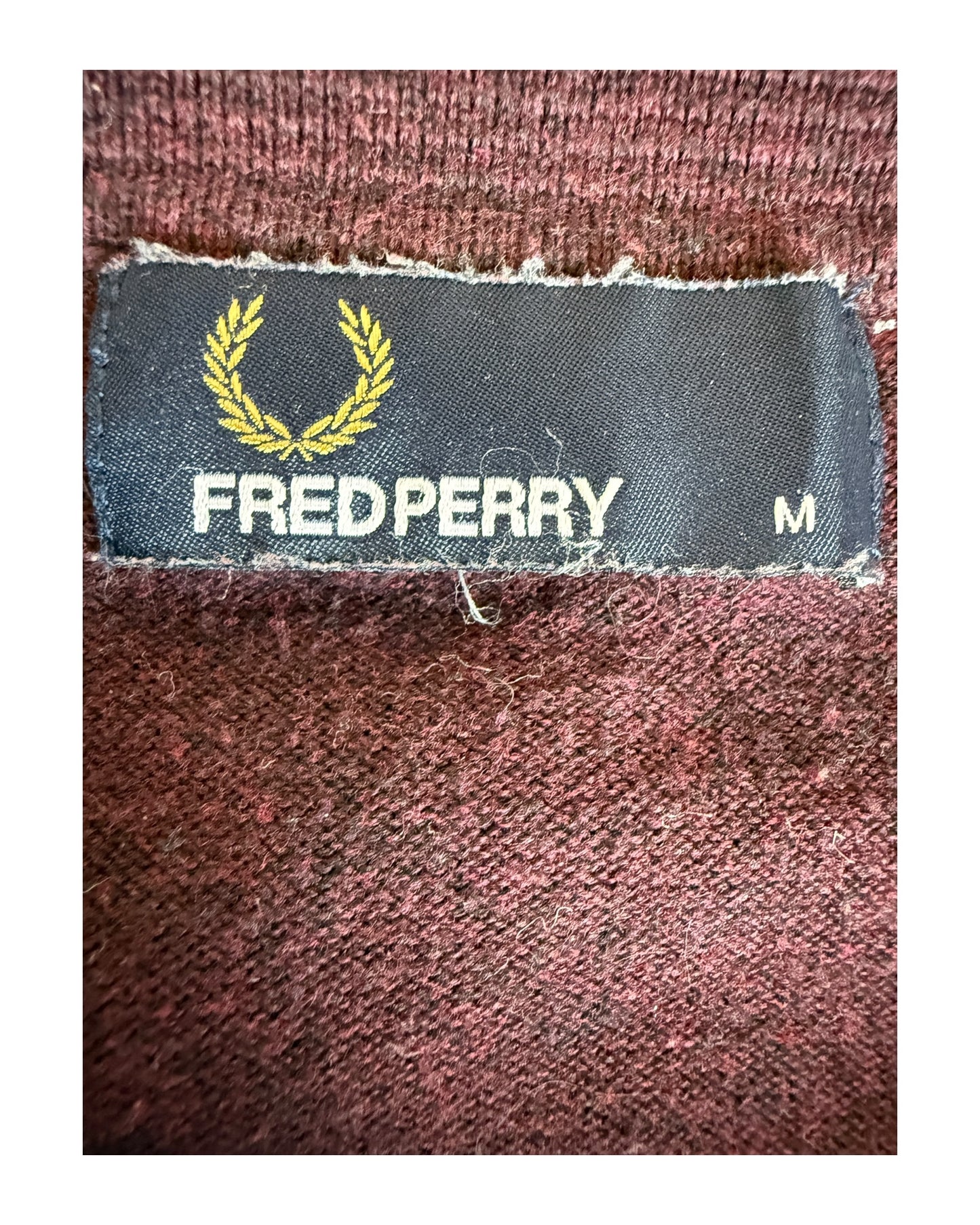 Fred Perry Poloshirt bordeauxrot Größe M