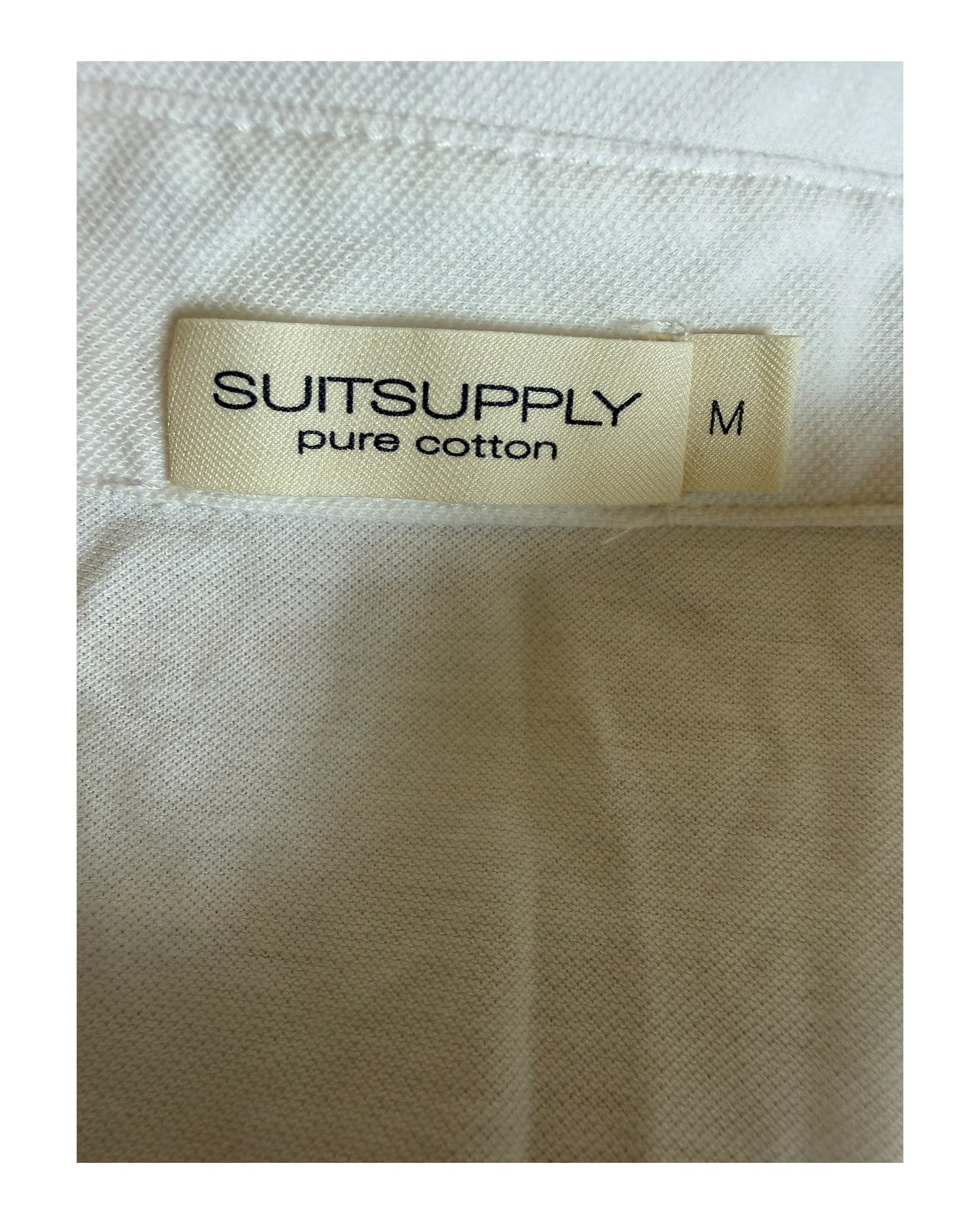 Suit Supply Poloshirt weiß Größe M
